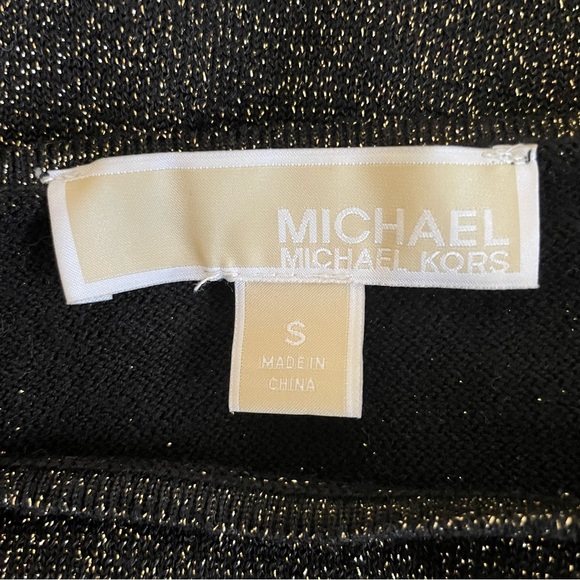 Michael Kors Gold Glitter Grommet Sweater - Picture 5 of 6